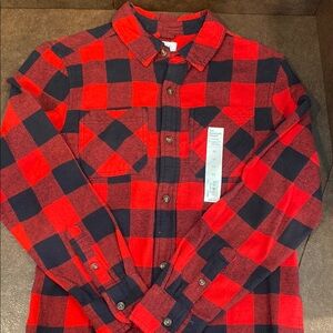 Sonoma Red and Black Buffalo Plaid Shirt